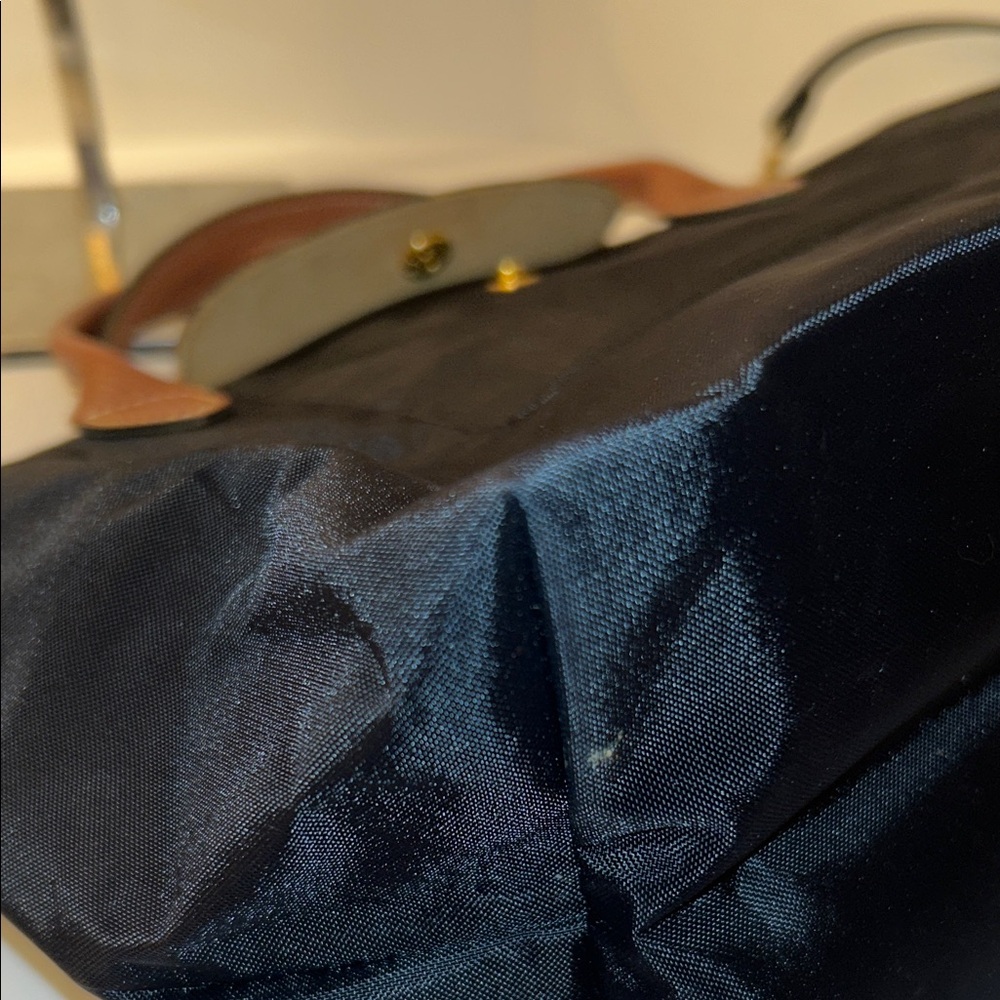 Longchamp Black and Brown Tote Bag - Picture 8 of 10